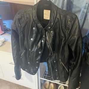 Free people leather jacket